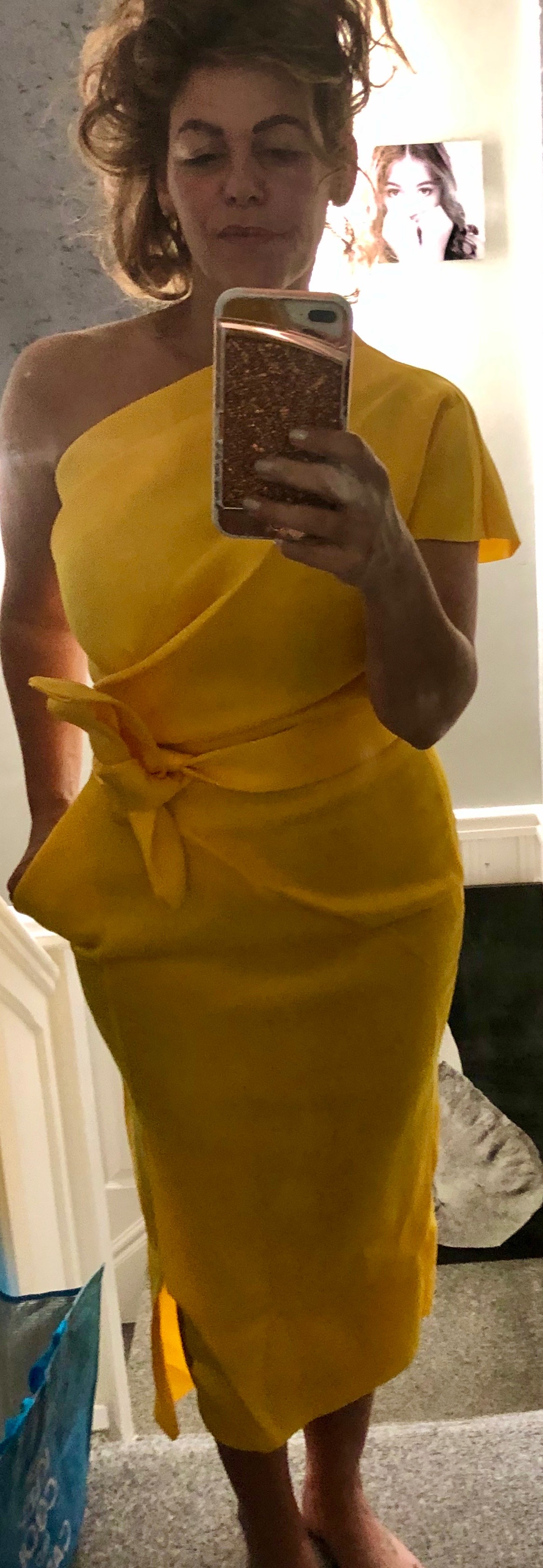 one shoulder ruched irregular party dress