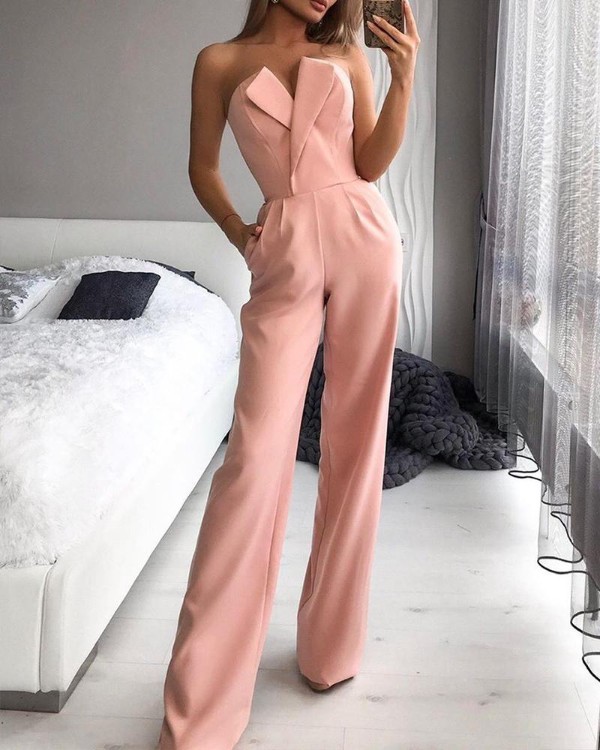 tube jumpsuit formal