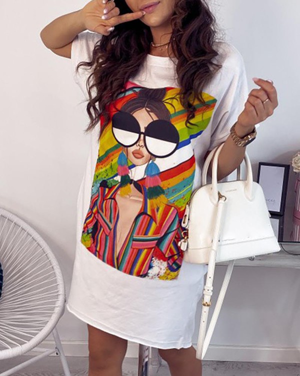 cartoon t shirt dress