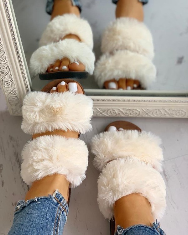 fluffy shoes online