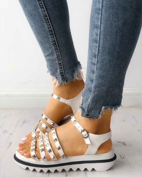 platform muffin sandals