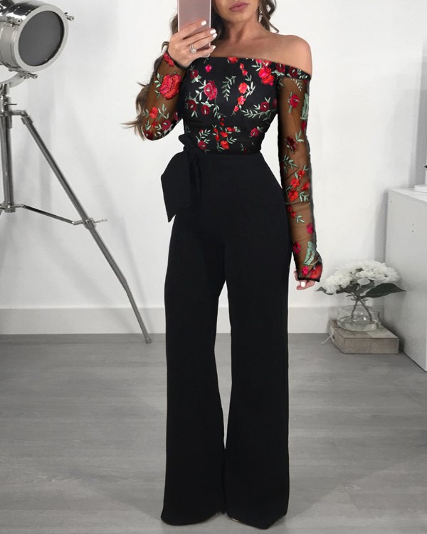 formal floral jumpsuit