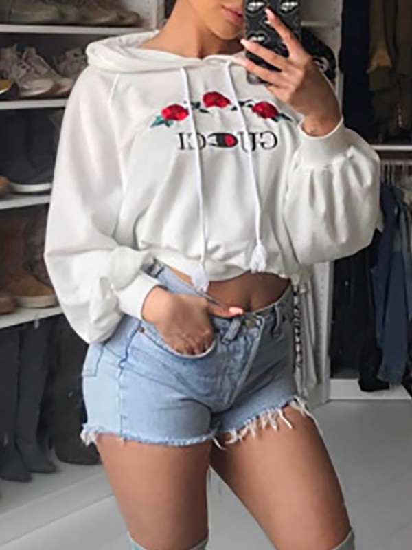 baggy cropped hoodie