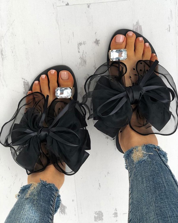 cute slip on sandals