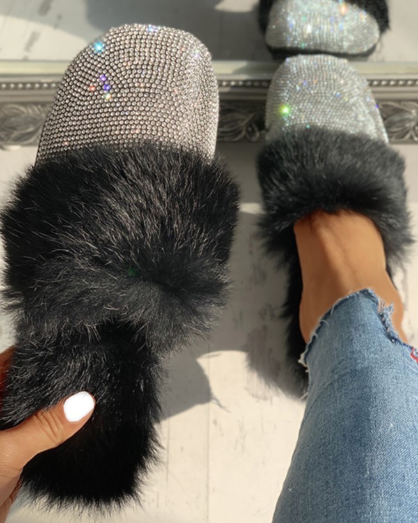fluffy shoes trend
