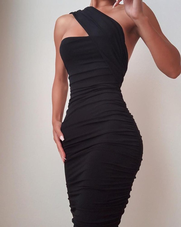 one shoulder dress online