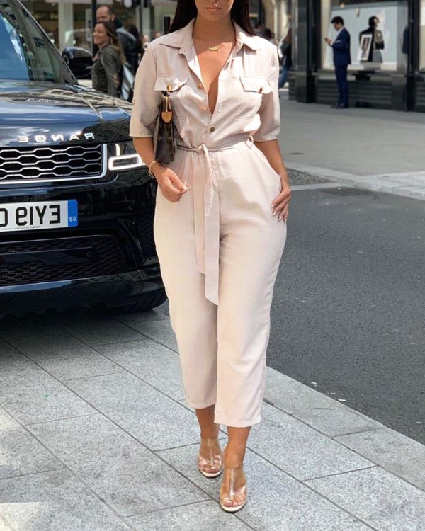 cargo style jumpsuit