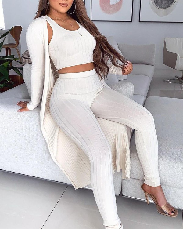 3 piece lounge set cardigan