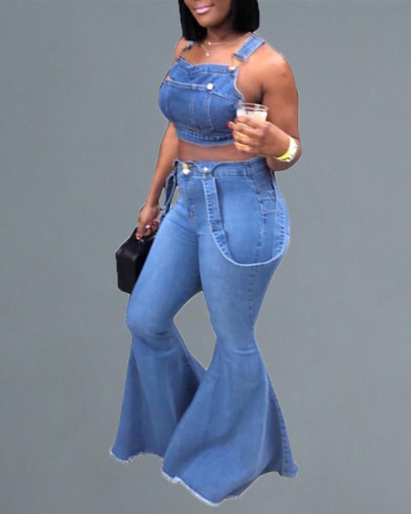 suspender bell bottoms