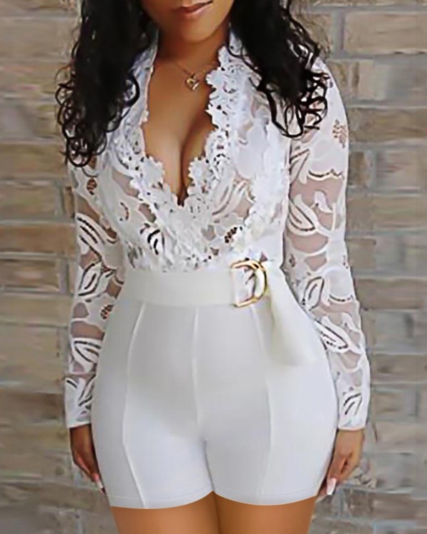 chic me white jumpsuit