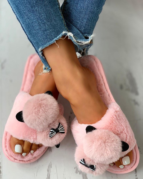 fluffy slippers online
