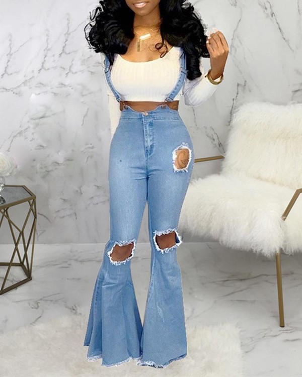 suspender bell bottoms