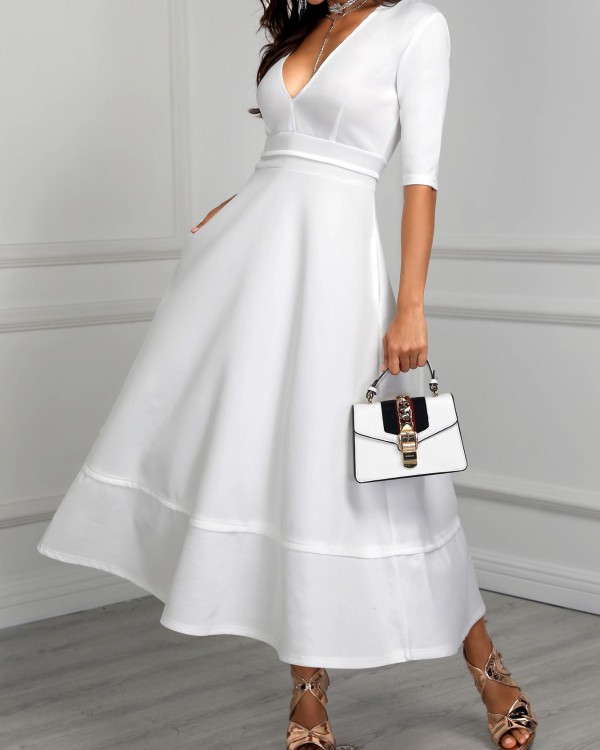 high waist frock
