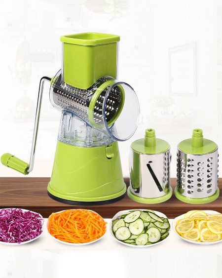 Manual Vegetable Cutter Slicer Multifunctional Round Mandoline Slicer