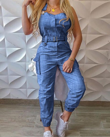 glittering embellished mesh skinny jumpsuit