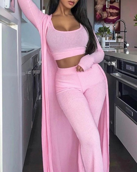 3-Piece Rib Lounge Set