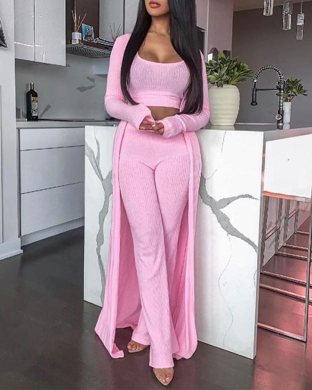 3-Piece Rib Lounge Set