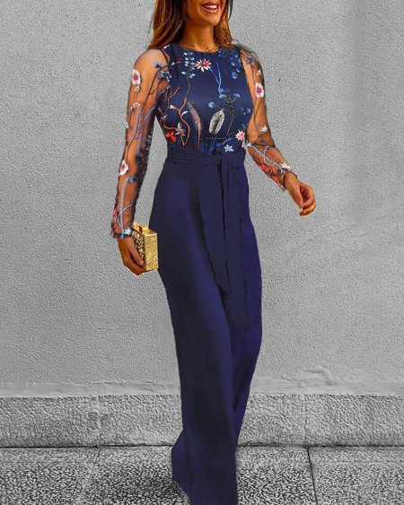 embroidery jumpsuit