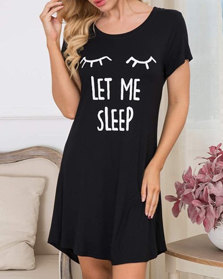Short Sleeve Print Homewear Dress