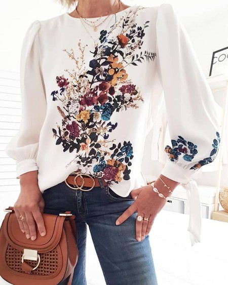 Lovely Bouquet Long Sleeve Top