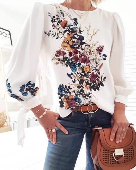 Lovely Bouquet Long Sleeve Top