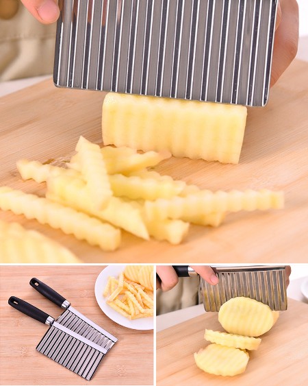 Vegetable and Fruit Wave Cutting Stainless Steel Knife