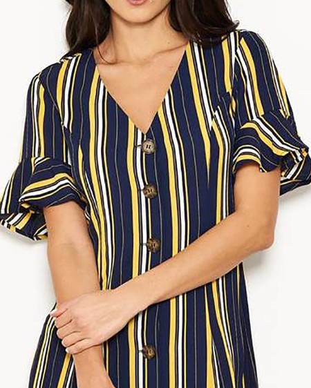 summer buttoned solid casual shirt dresses