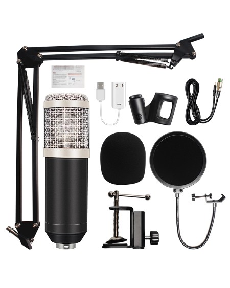 Microfone Bm 800 Studio Microphone Professional Microfone Bm800 Condenser Sound Recording Microphone