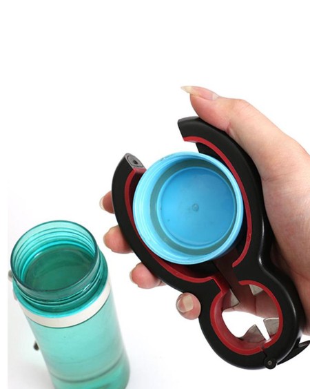 6 in 1 Multi Function Can Beer Bottle Opener All in One Jar Gripper Can Beer Lid Twist