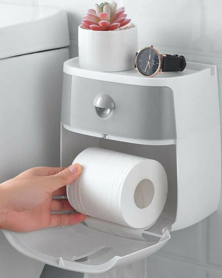 Waterproof Wall Mount Toilet Paper Holder Towel For Bathroom Tissue Paper Box