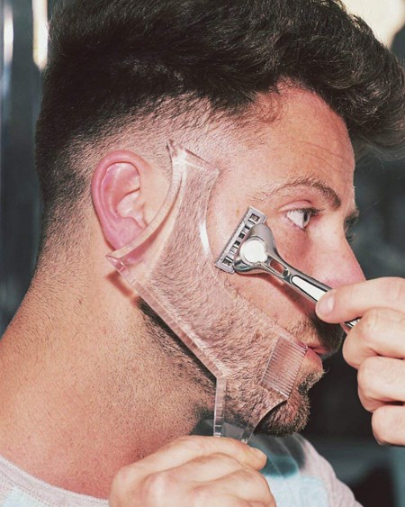 Beard Styling Template Comb Beauty Tool for Trimming