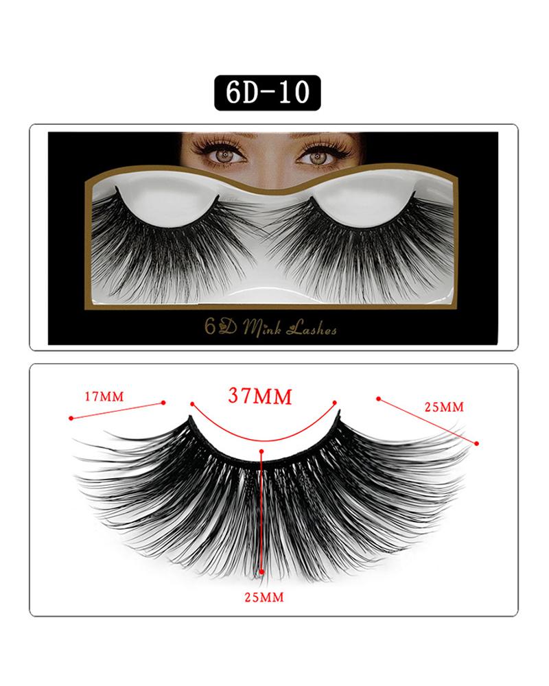 

1 Pair Volume Curly False Eyelashes, Style10