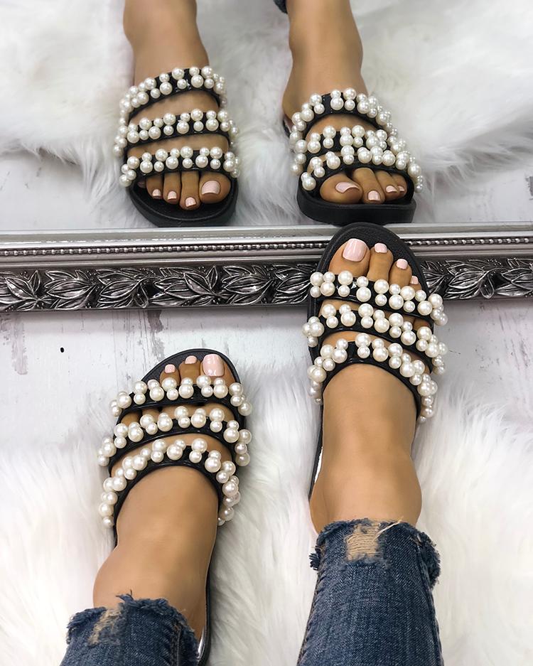 thick strap flat sandals