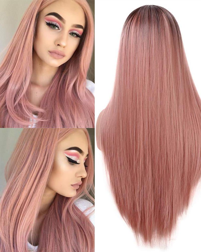 

Natural Long Curly / Straight Wig, Style2