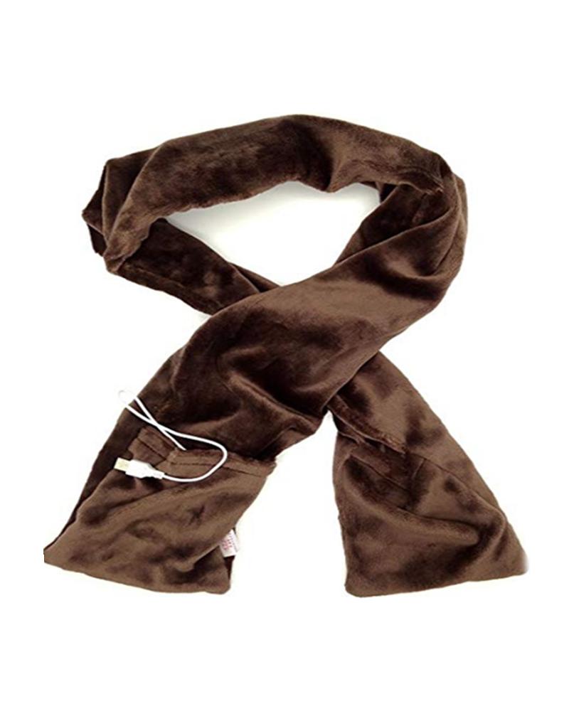

USB Electric Heated Mintiml Fiery Scarf, Brown