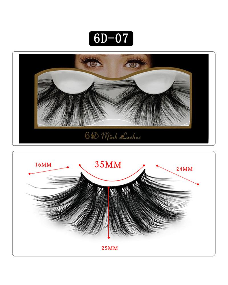 

1 Pair Volume Curly False Eyelashes, Style7