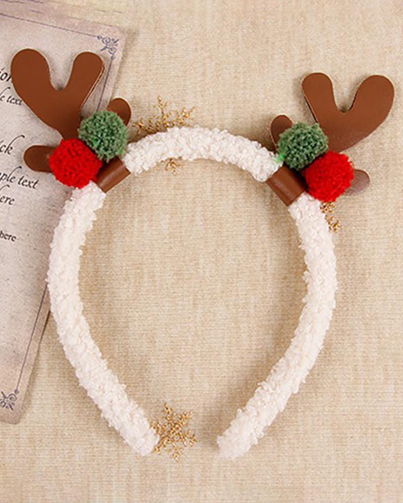 

Christmas Antler Decor Hair Hoop, Brown