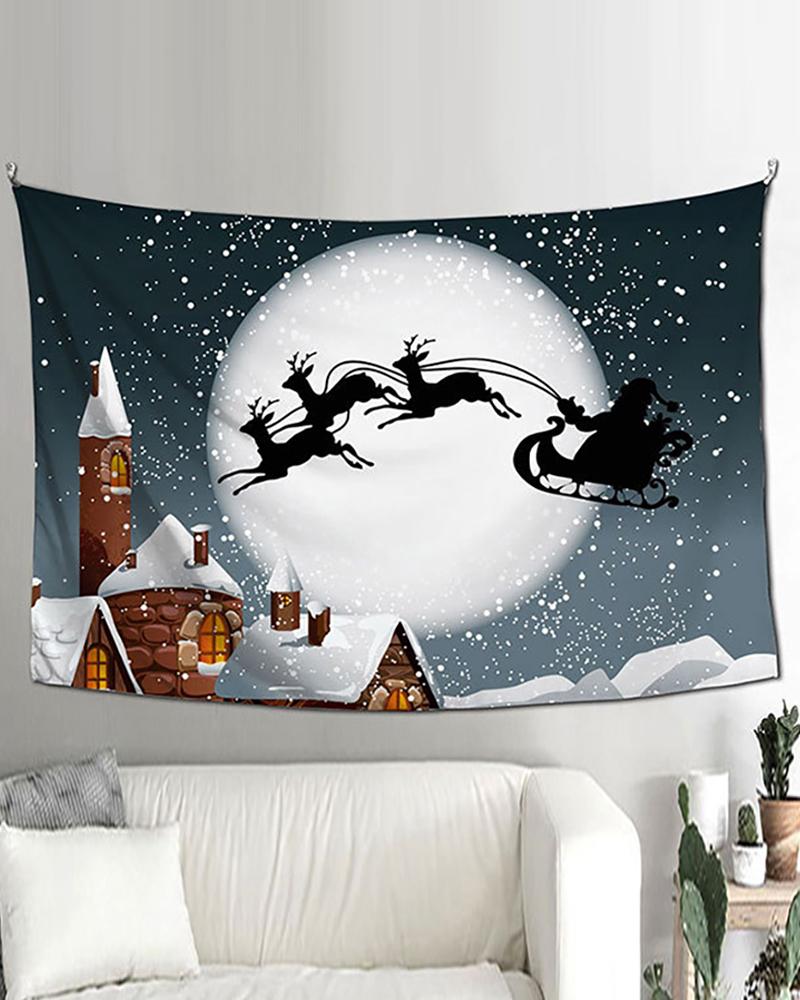

Christmas Graphic Print Decorative Banner, Style2