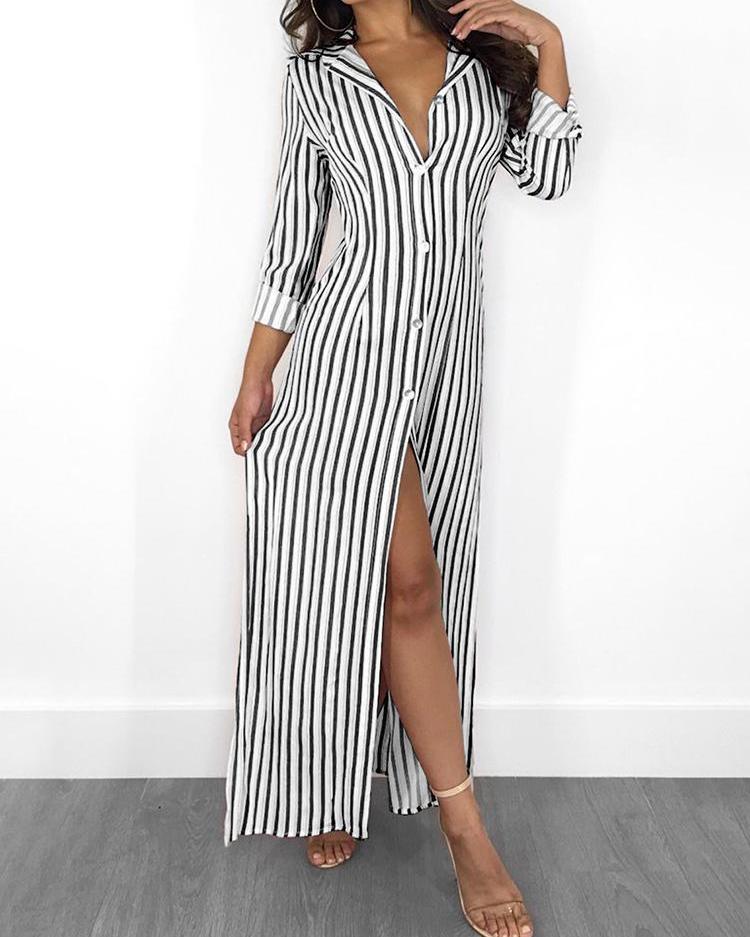 long maxi shirt with slits
