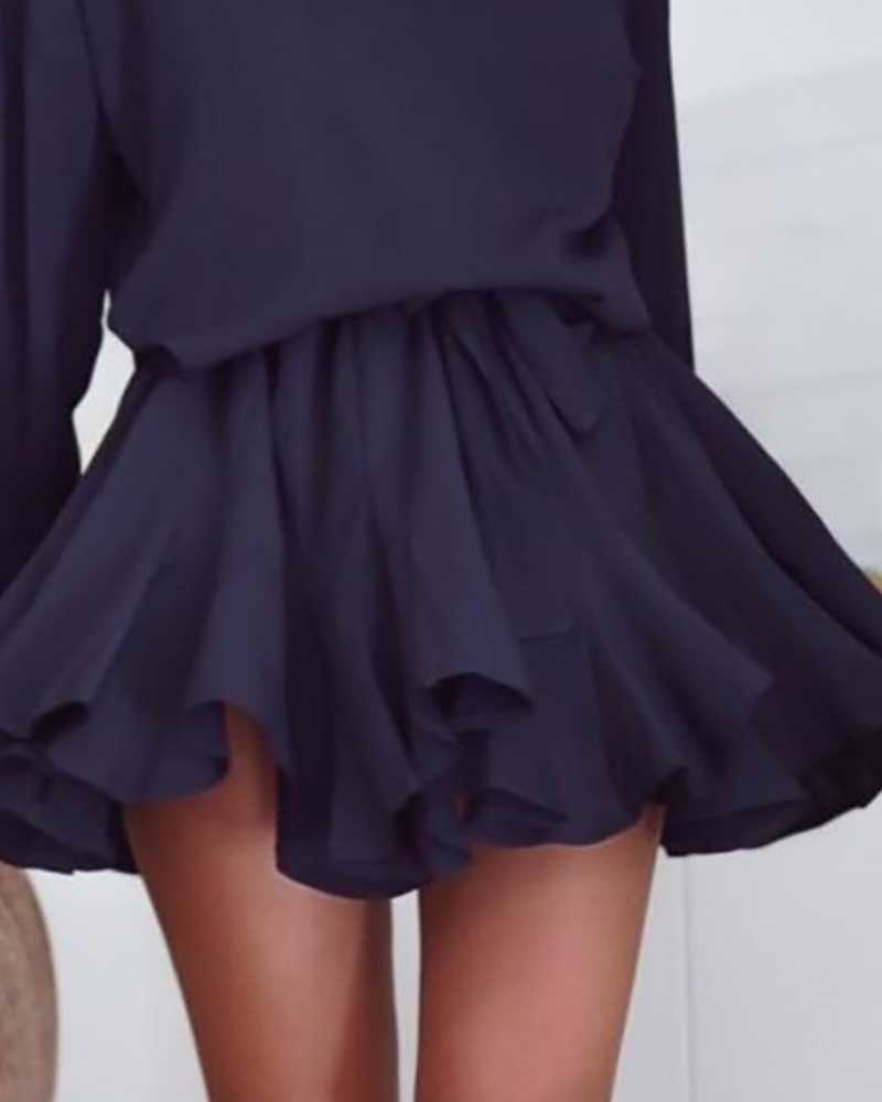 round neck skater dress