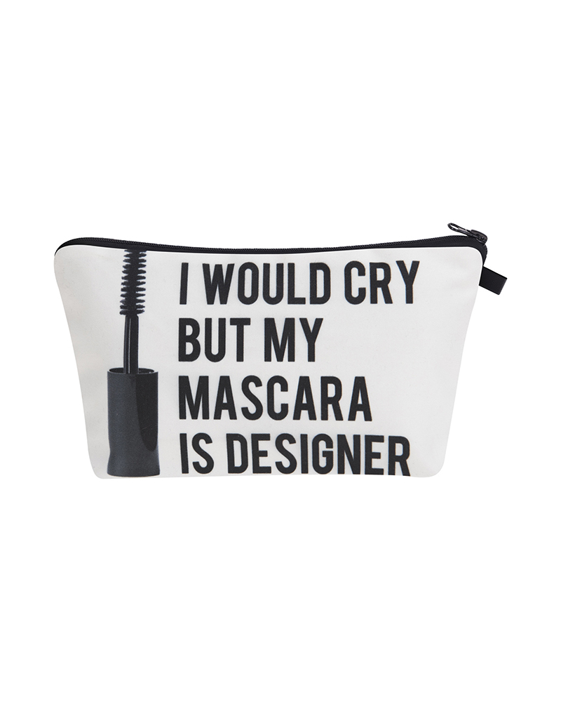 

Eyelash Letter Print Makeup Bag, Style4