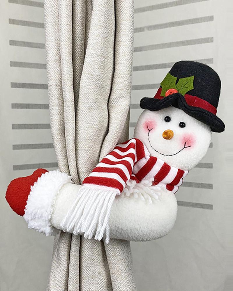 

Christmas Snowman / Santa Pattern Curtain Tieback, Style1