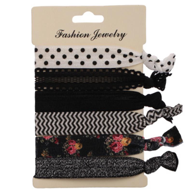 

6pcs/pack 2016 Women Fashion Hair Jewelry Elastic Hair Bands Hair Accessories Trendy Hairband For Women, Multicoloured