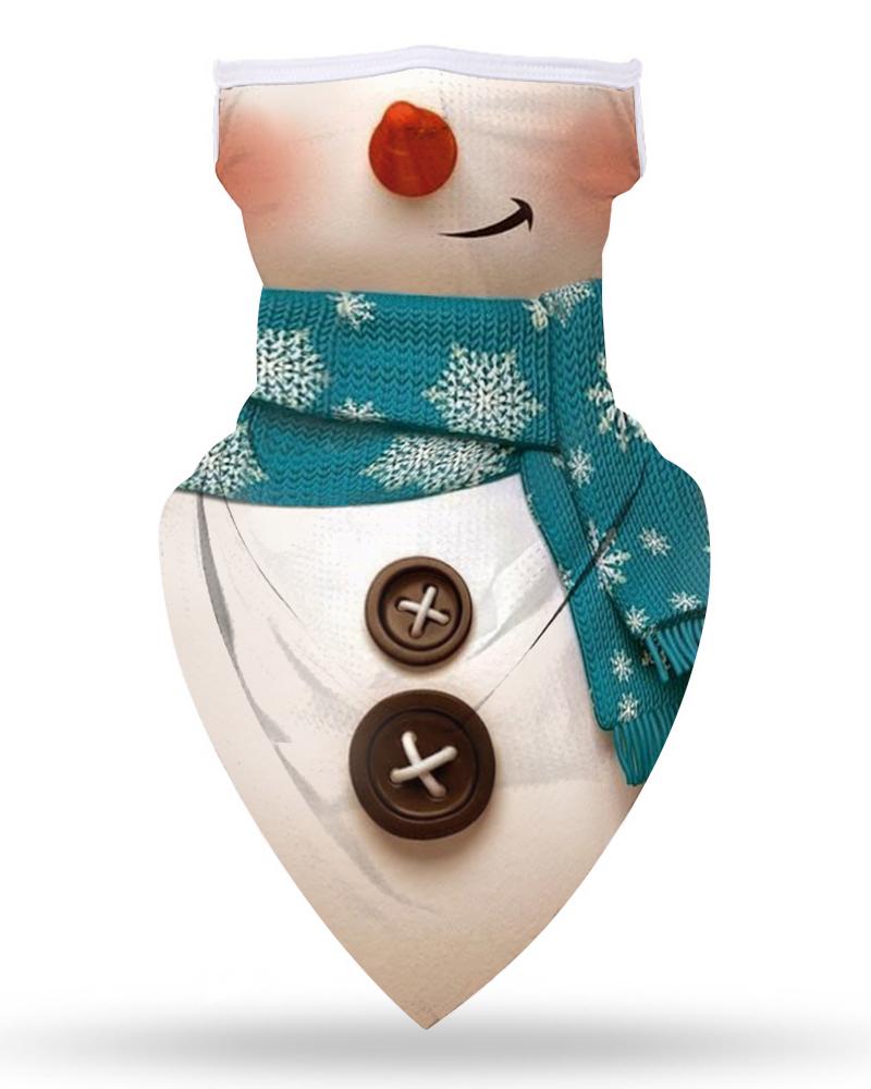 

Christmas Print Breathable Ear Loop Face Cover, Style9