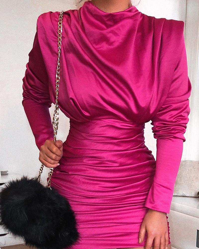hot pink mini bodycon dress