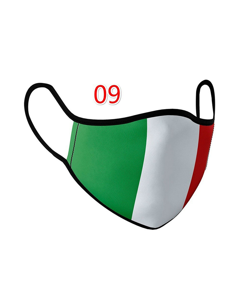 

Flag Print Breathable Face Mask, Style3