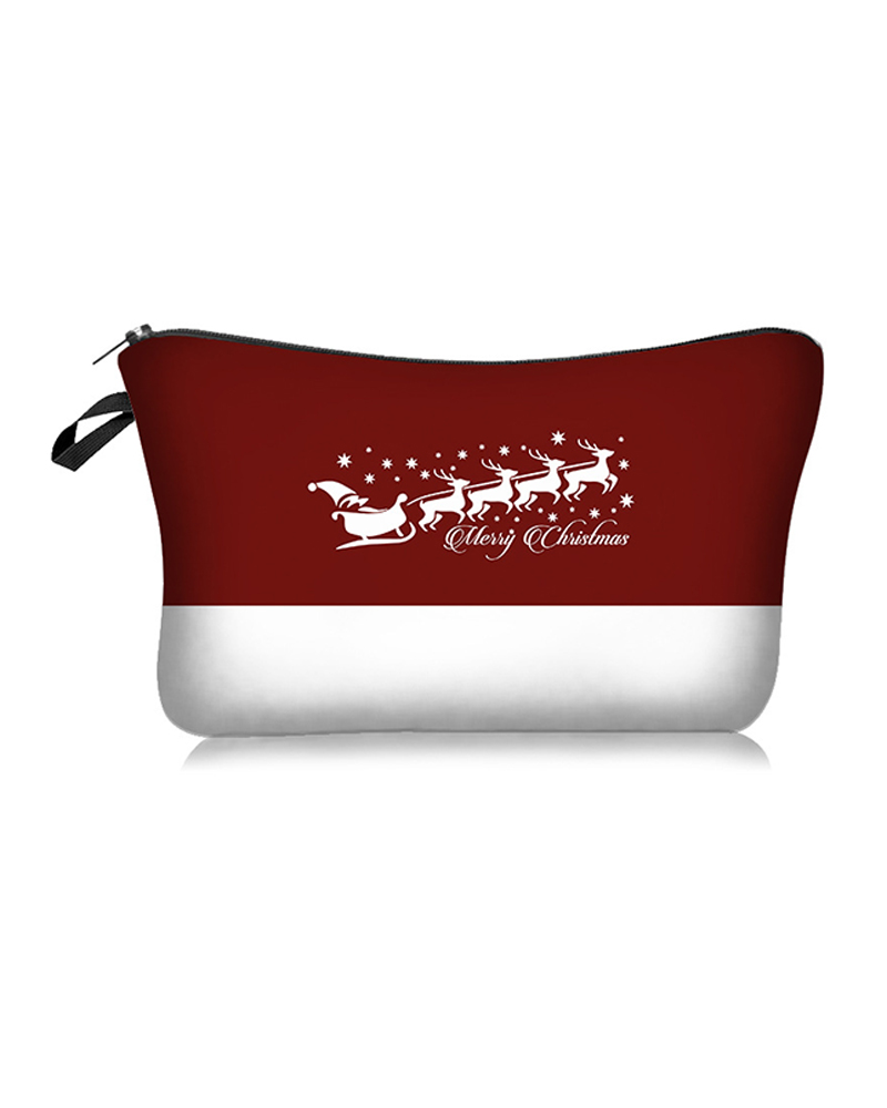 

Christmas Print Makeup Bag, Style6