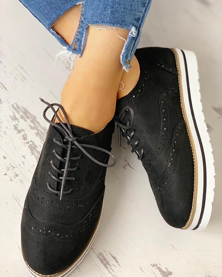 hollow platform shoes