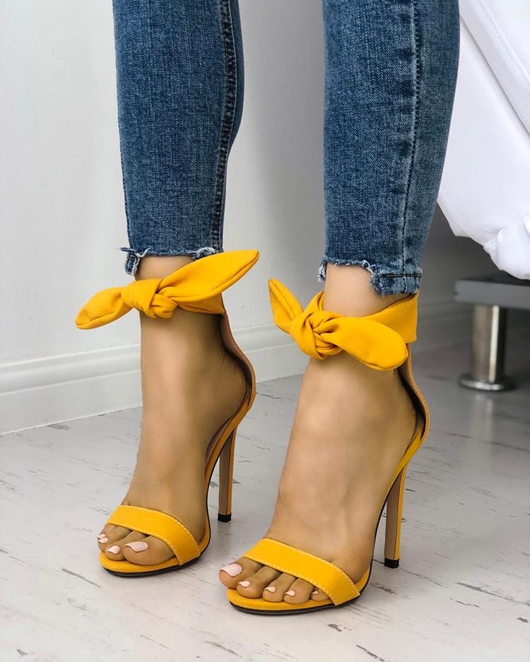 thick strap heeled sandals