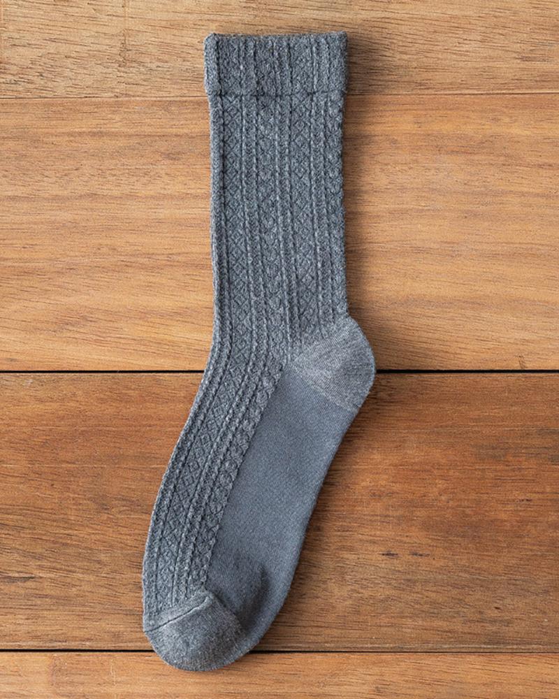 

1Pair Simple Plain Socks, Style7